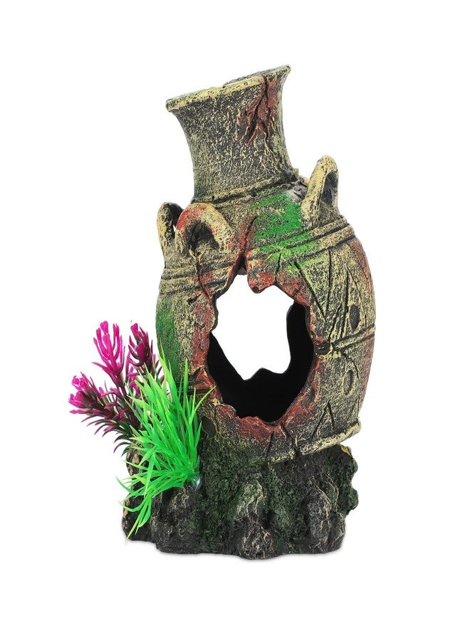 UNEAK - Aquarium Decorations Big Cave Fish Tank Large Vase Jar Jug Sunken Ornament Landscaping Rocks Saltwater Freshwater Small & Medium Fish Garden Pond Ornaments Resin - Image 4